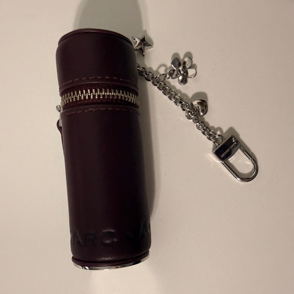 Marc Jacobs Dark Burgundy The EveryDay Lipstick Case Bag Charm
